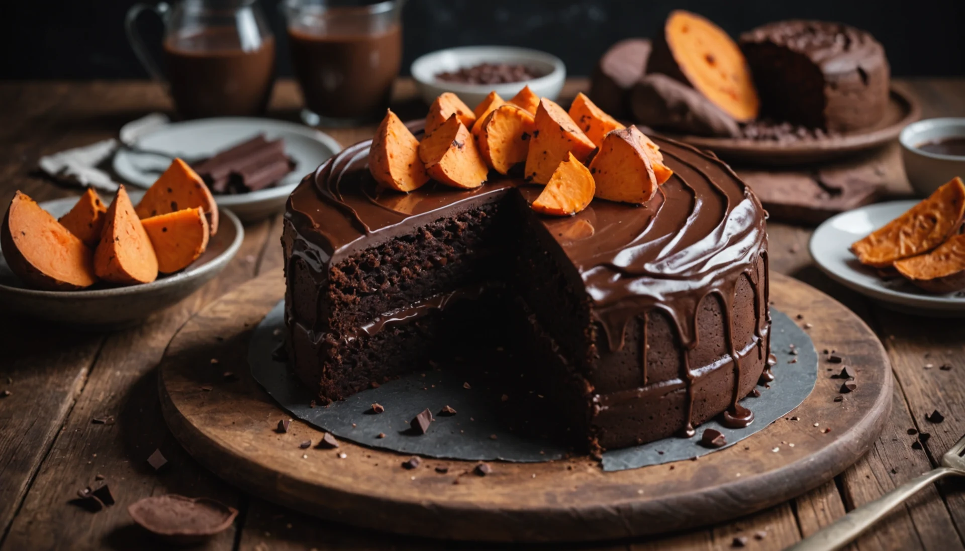 gâteau chocolat patate douce