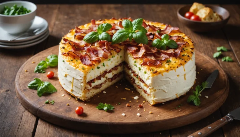 cake mozzarella lardons