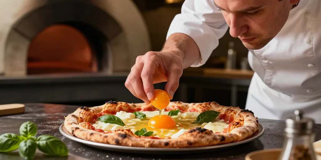 quand mettre un oeuf sur une pizza